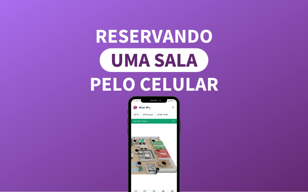 Reservando uma sala pelo Celular