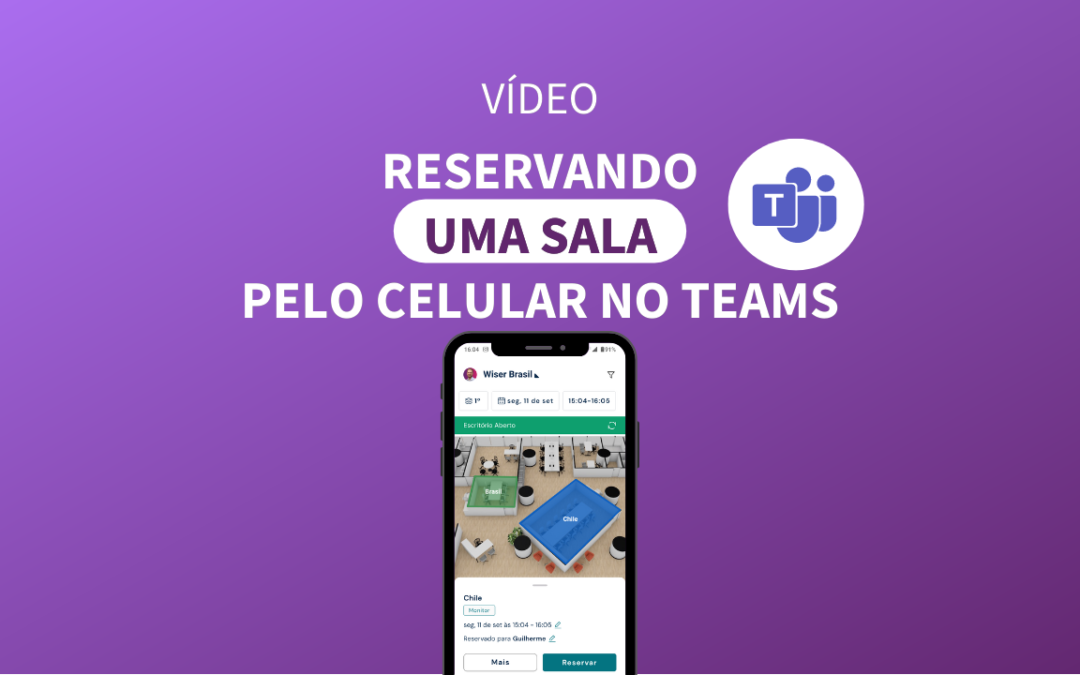Como reservar uma Sala Teams celular